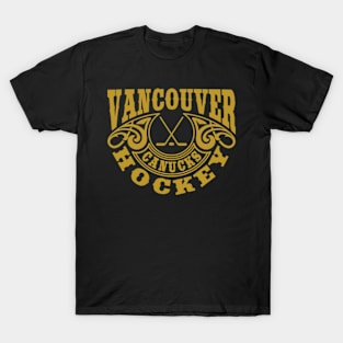 Vintage Retro Vancouver Canucks Hockey T-Shirt